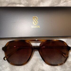 Sojos SJ2174 C2 SY Tortoise Shell Sunglasses 55 18 140